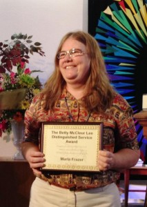 Marla Frazer, 2013 awardee